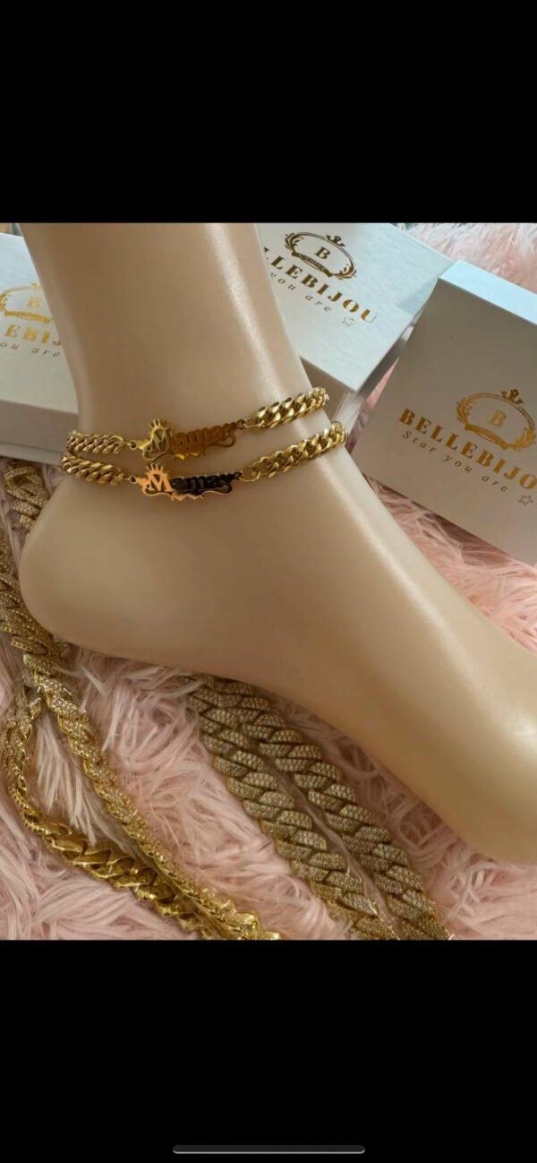CUSTOM ANKLET GOLD , SILVER
